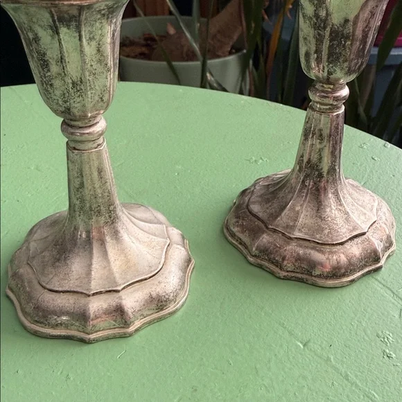 Princess House Silverplated Candlesticks - Picture 2 of 4